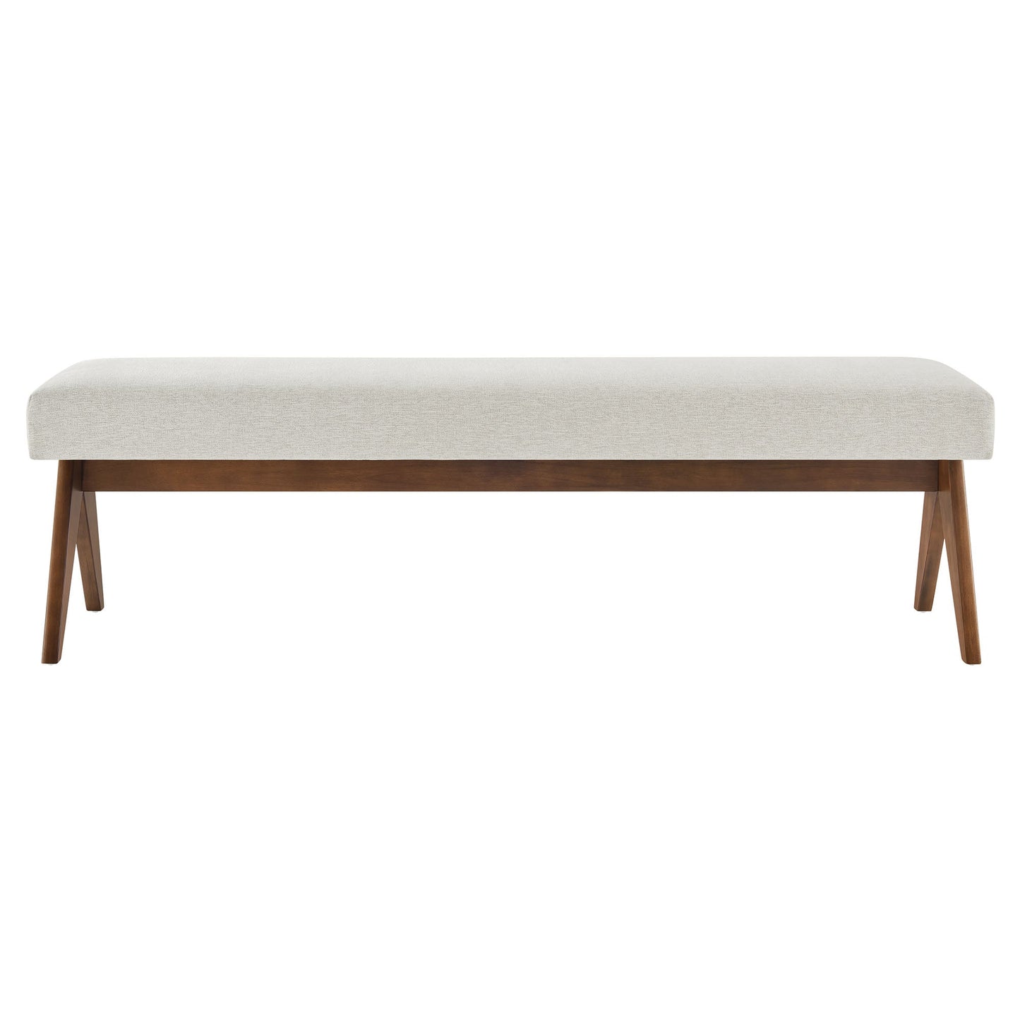 Lyra 63" Fabric Upholstered Bench by Modway