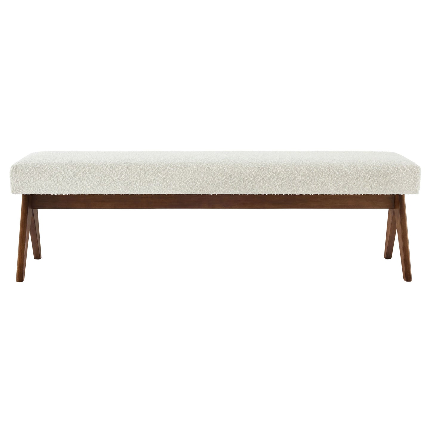 Lyra 63" Boucle Upholstered Bench by Modway