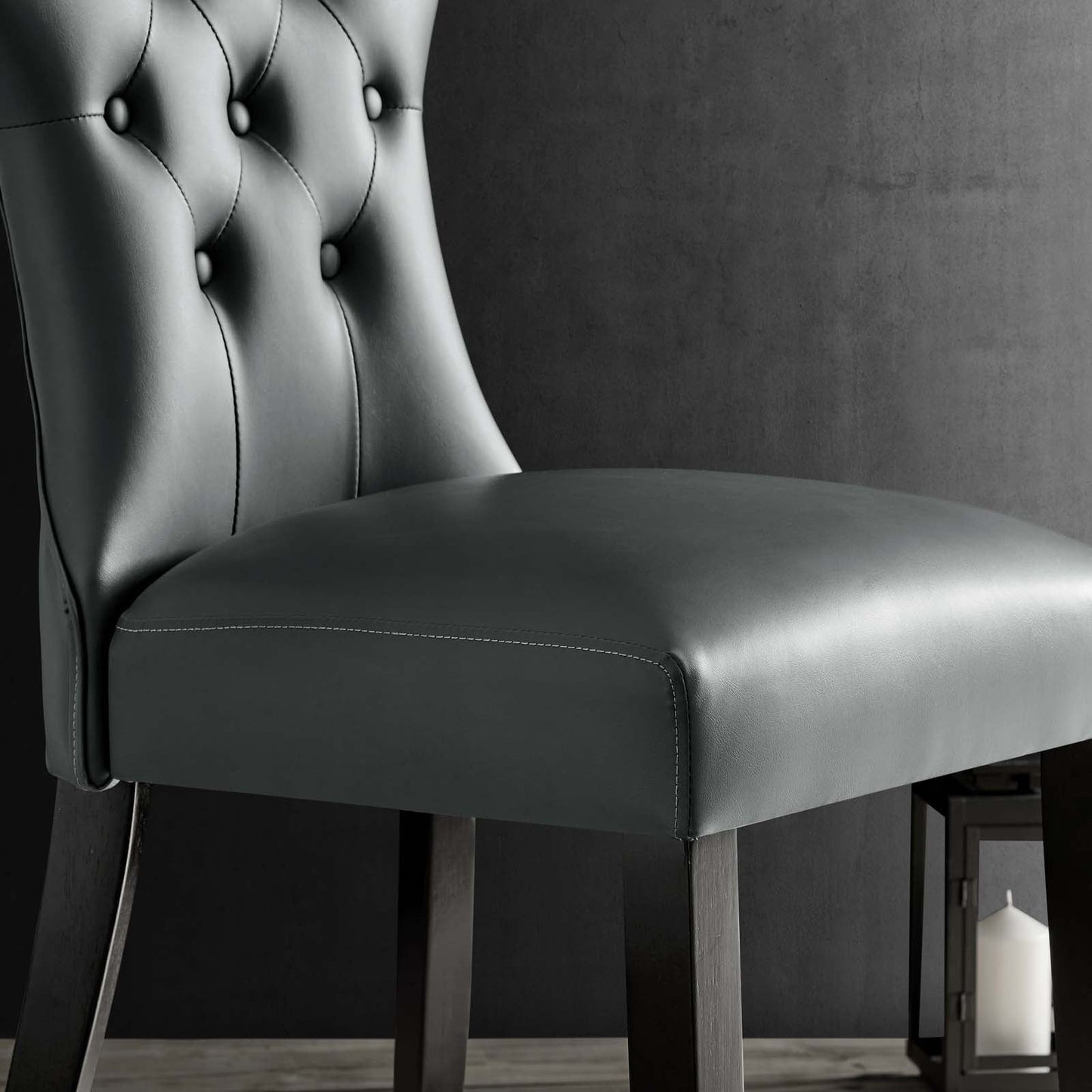 Silhouette Dining Vinyl Side Chair by Modway
