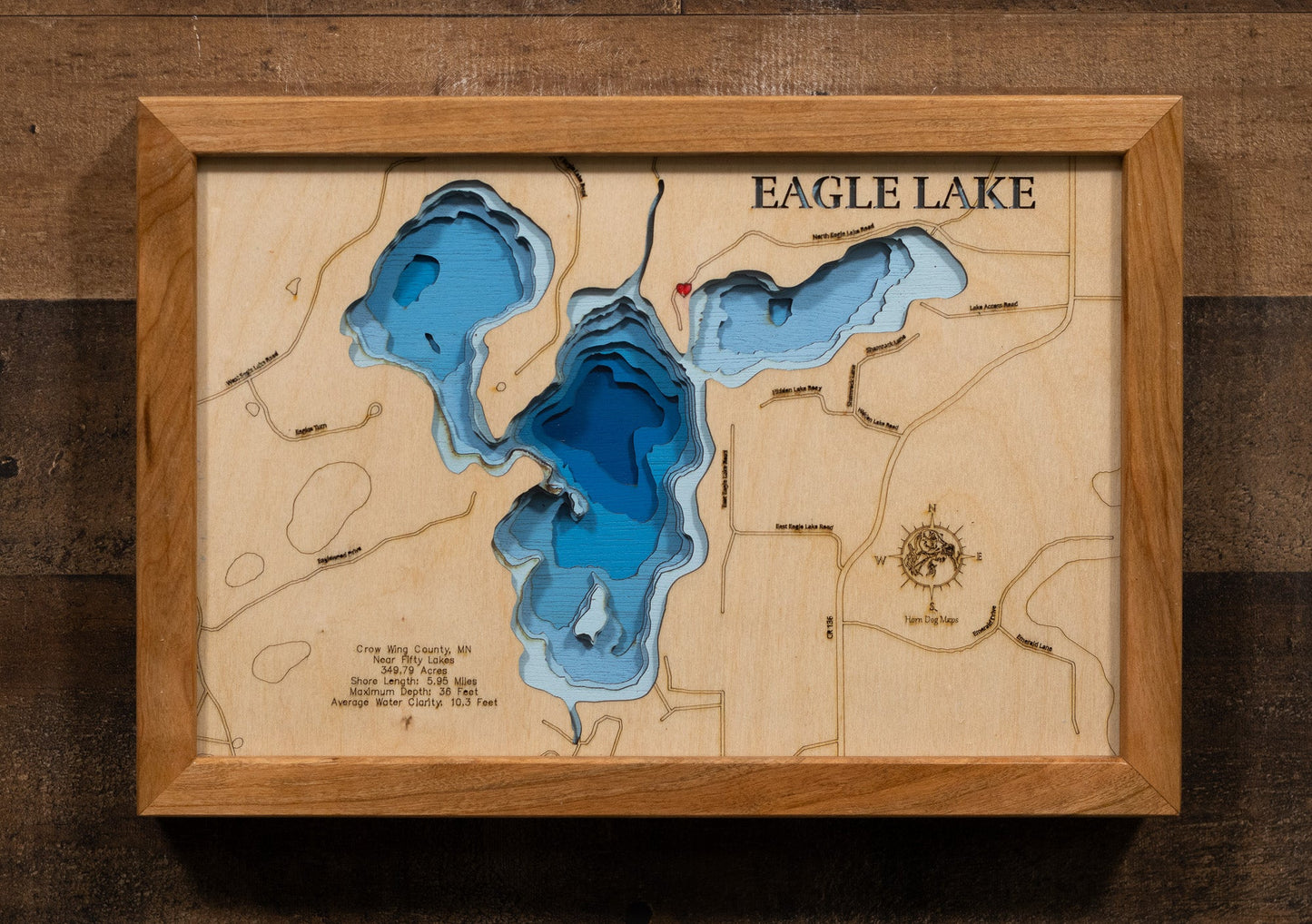 Eagle Lake in Crow Wing, Near Fifty Lakes County, Minnesota