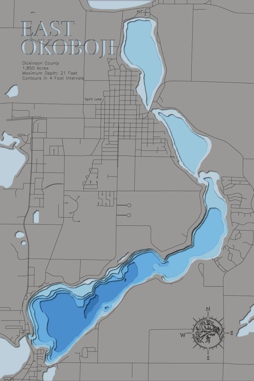 East Okoboji Lake in Dickinson County, Iowa