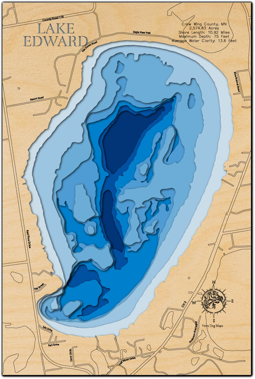 Lake Edward in Crow Wing County, Minnesota