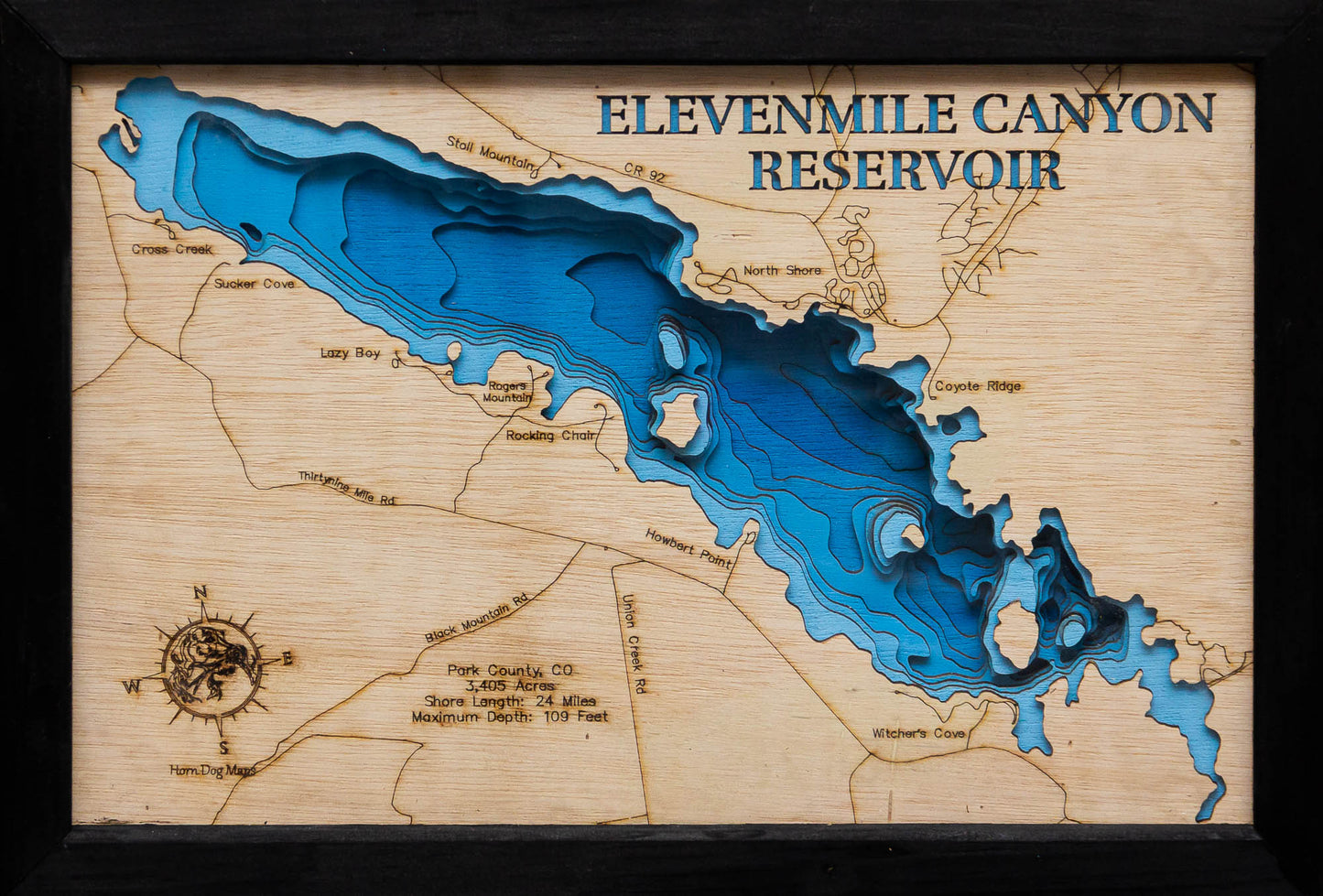 Elevenmile Canyon Reservoir in Park County, Colorado
