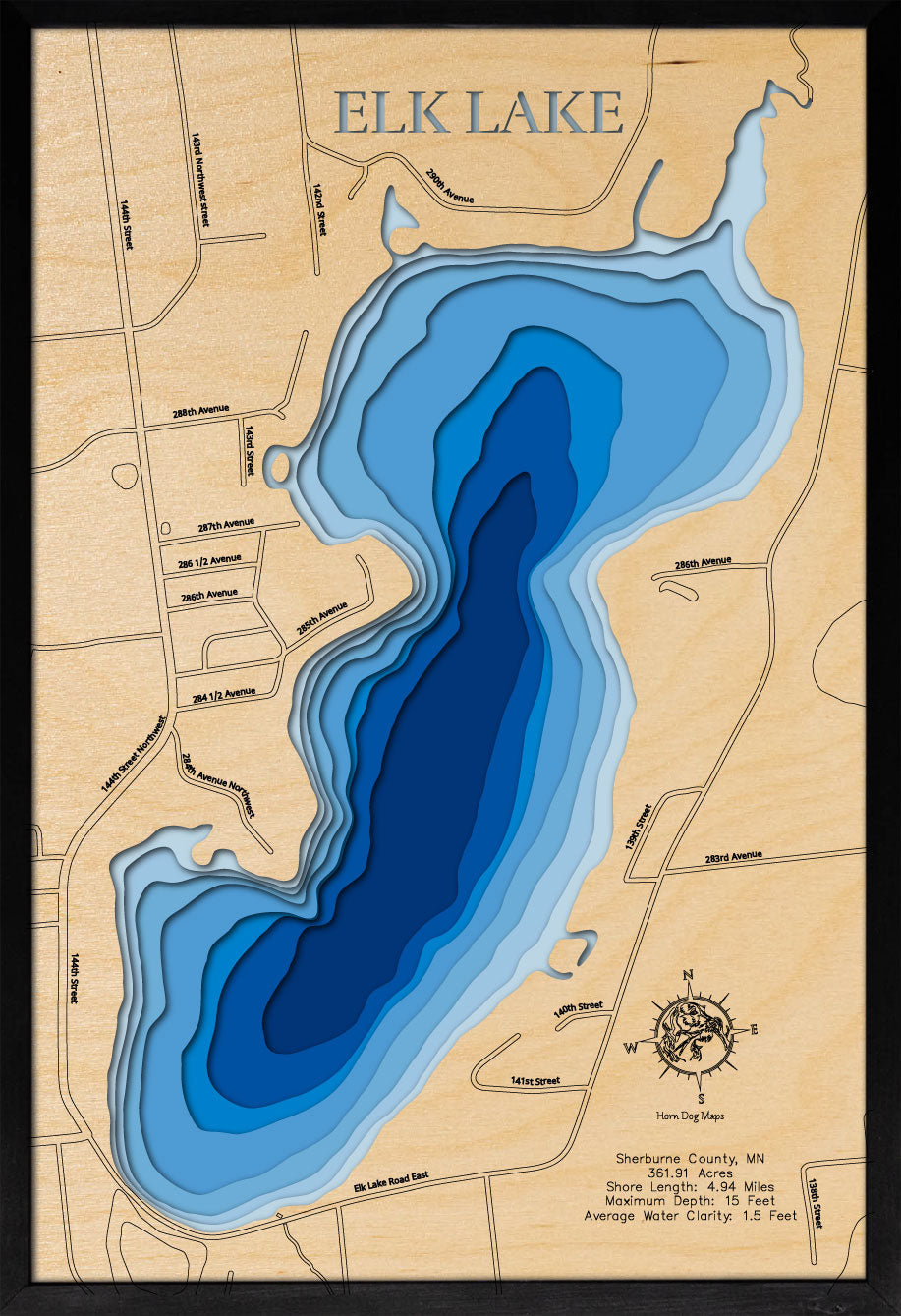 Elk Lake in Sherburne County, Minnesota