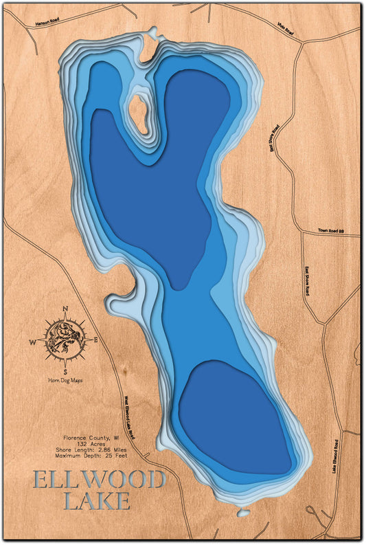 Ellwood Lake in Florence County, Wisconsin