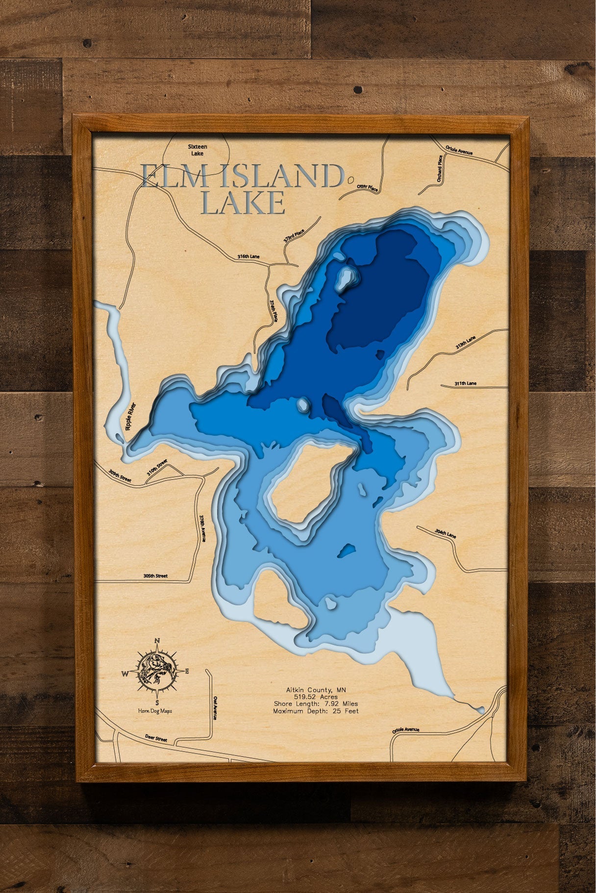 Elm Island Lake in Aitkin County, Minnesota