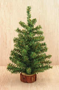Mini Tree with Wood Base 12" (Pack of 4)