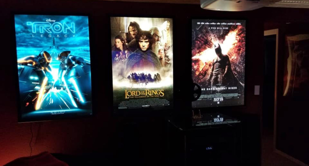 2-PACK Glowbox "World Famous" LED Poster Frames