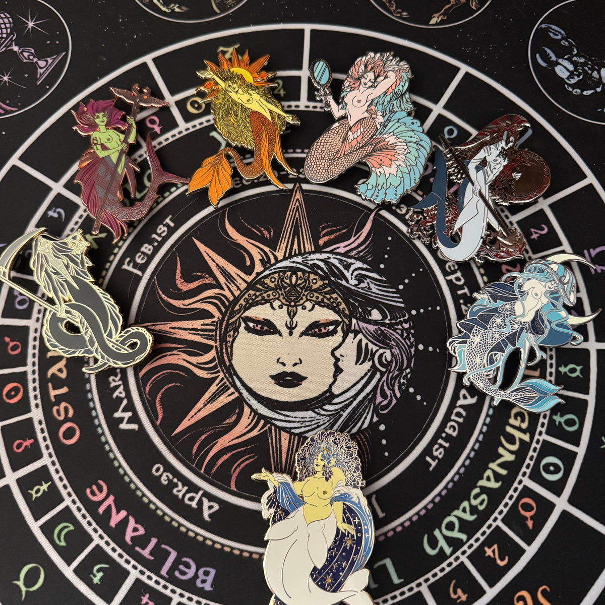 Enamel Pin - Mercury Celestial Mermaid