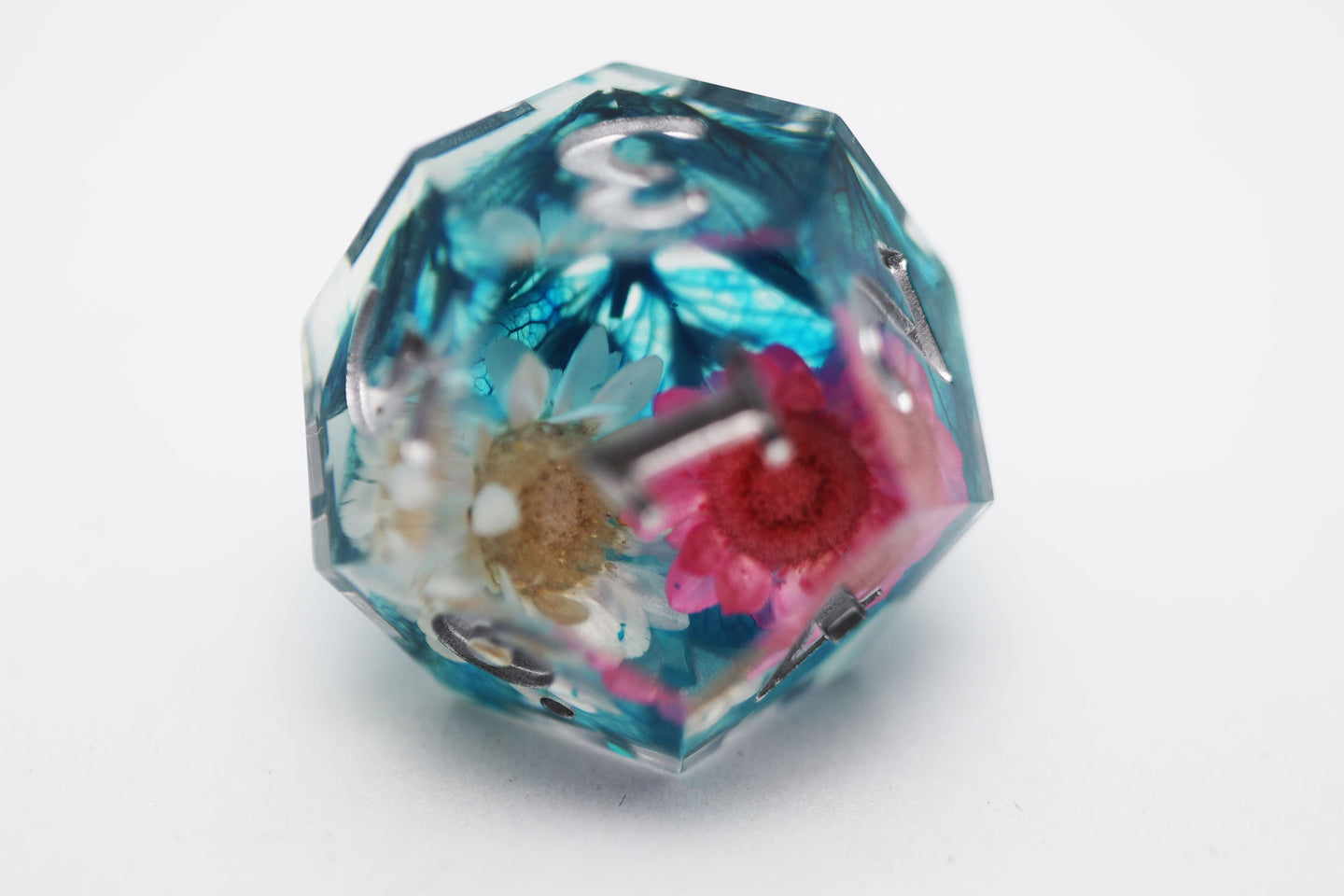Sharp Edge Resin RPG Dice Set - Wildflower Bouquet
