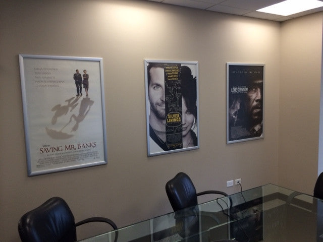 Premium Anodized Aluminum Poster Frame — Custom Size Made in the USA
