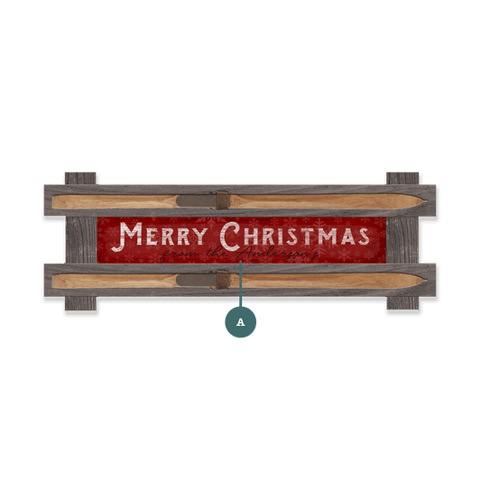 Merry Christmas Sign: Personalized - Framed Wall Decor