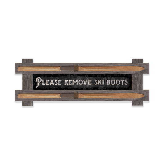 Remove Ski Boots: Generic - Framed Wall Decor