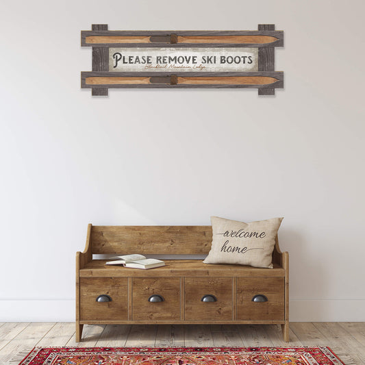 Remove Ski Boots: Personalized - Framed Wall Decor
