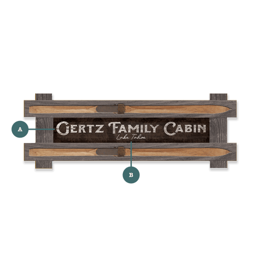 Welcome to the Cabin: Personalized - Framed Wall Decor