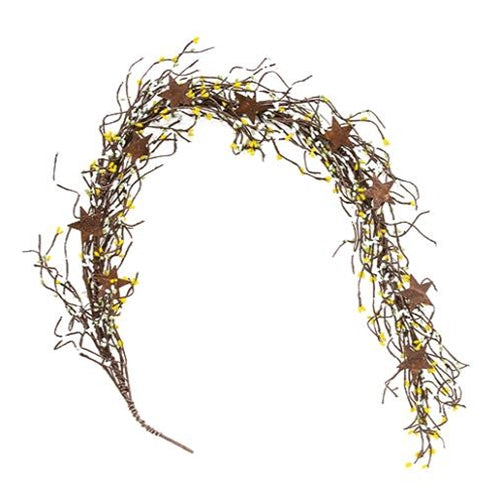 Pip Berry Garland With Stars Spring Mix 40" (Pack of 2)