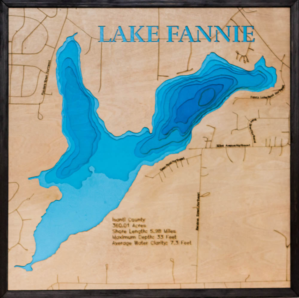 Fannie Lake in Isanti County, Minnesota