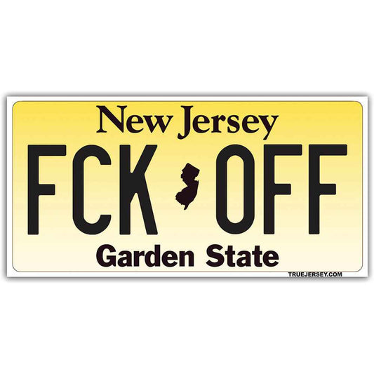 License Plate "FCK OFF" Flexible Magnet