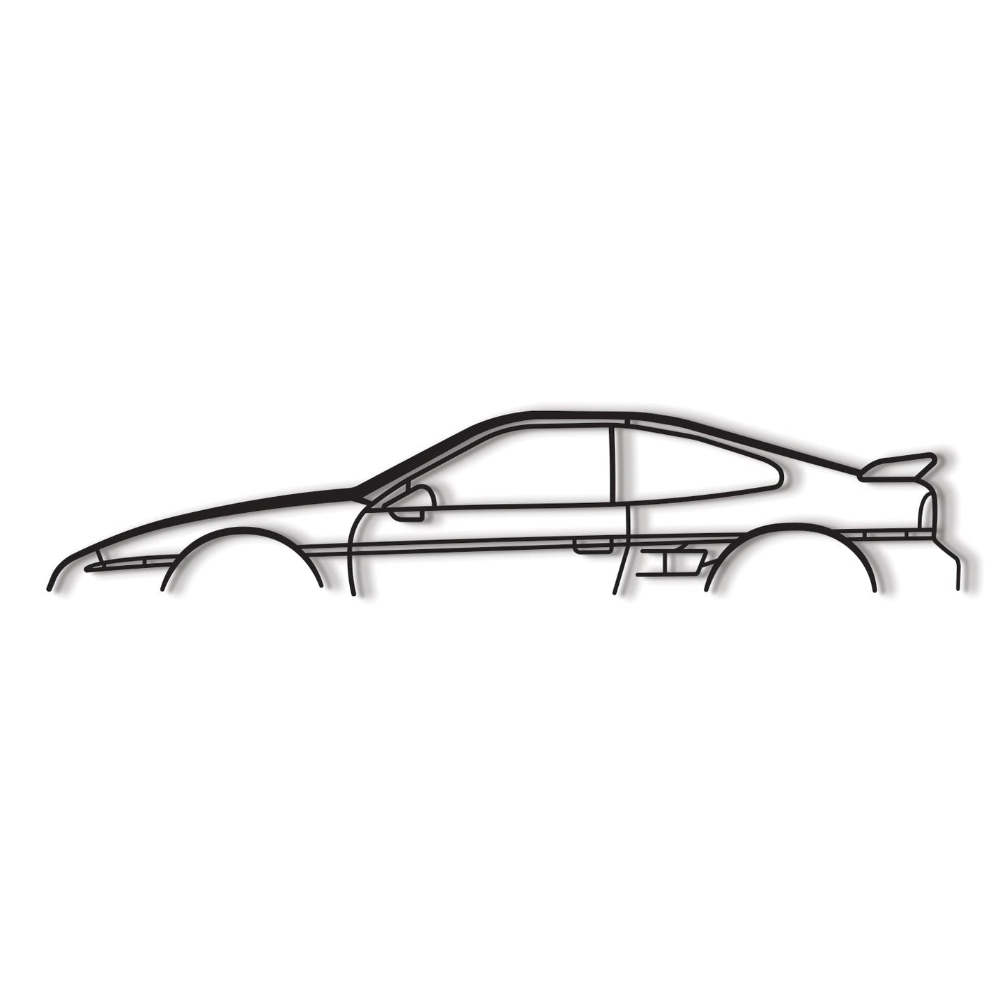 1987 Fiero Classic Metal Car Wall Art - MT0214