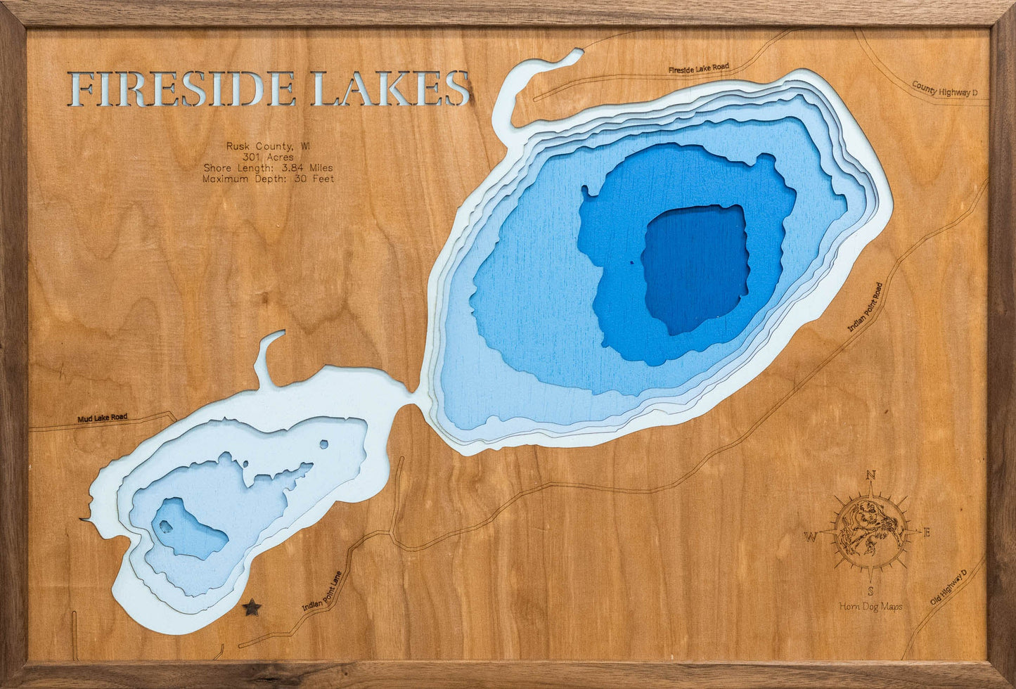 Fireside Lakes in Rusk County, Wisconsin