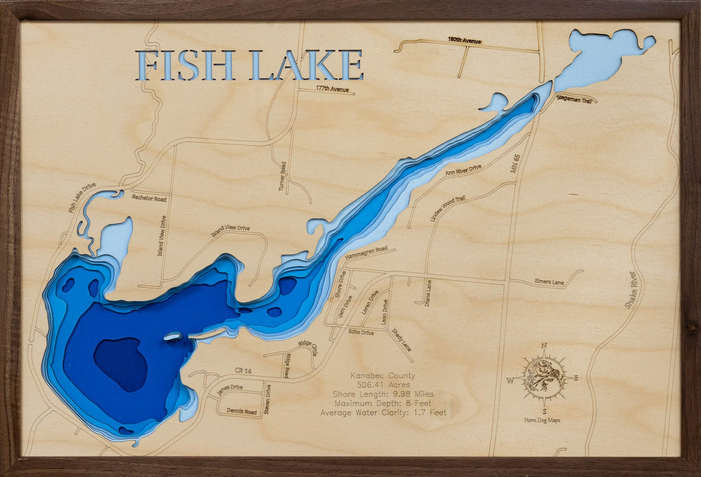 Bone Lake in Polk Fish Lake in Kanabec County, Minnesota
