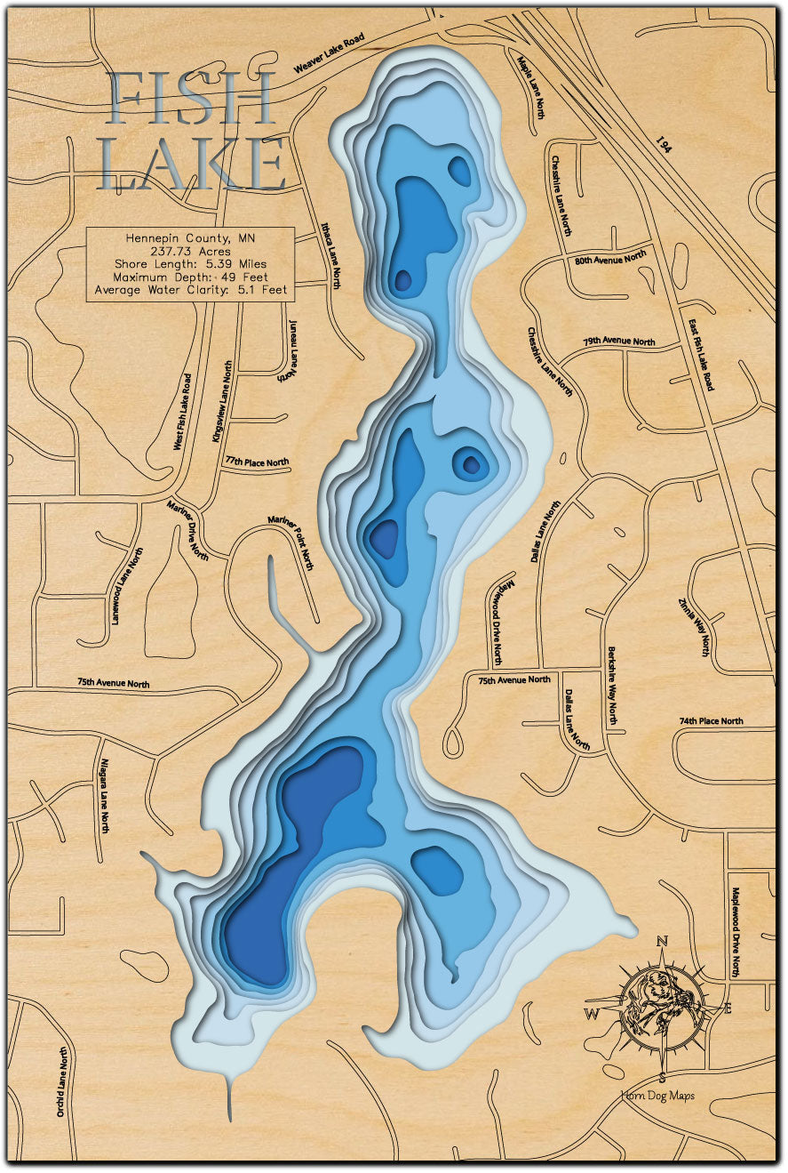 Fish Lake in Hennepin County, Minnesota