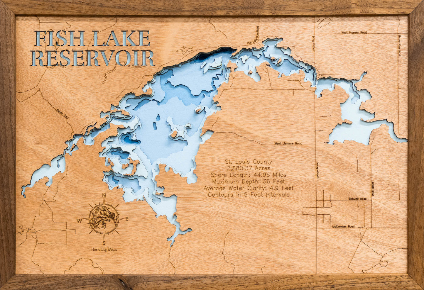 Fish Lake Reservoir in St. Louis County, Minnesota