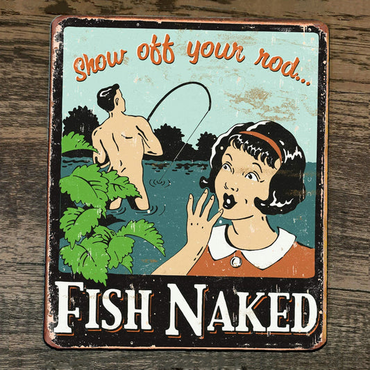 Mouse Pad Fish Naked Show Off Your Rod