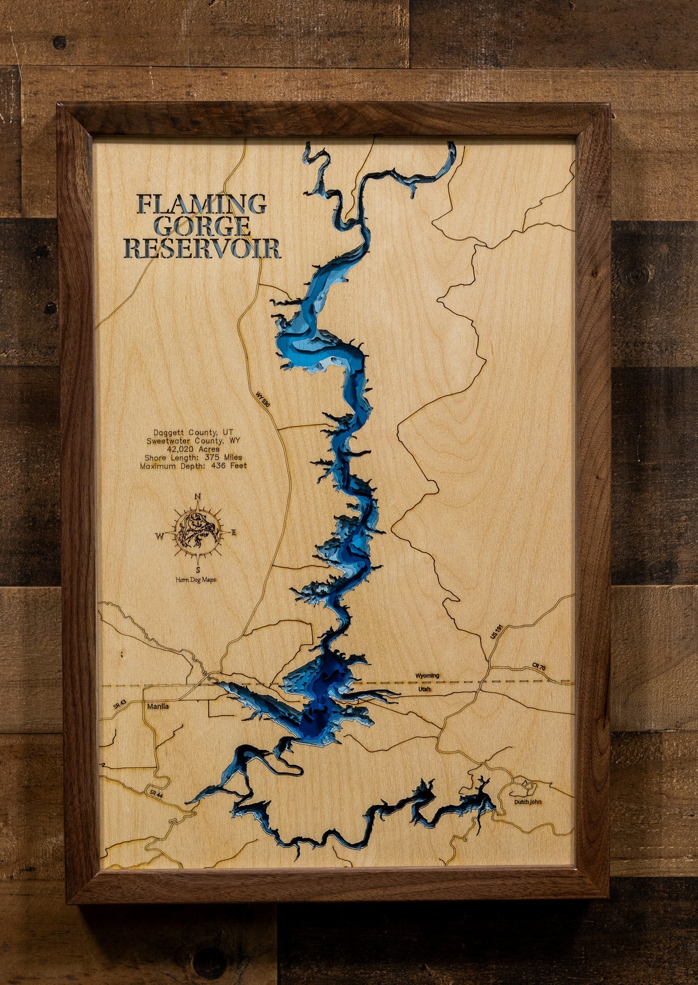 Flaming Gorge Reservoir in Sweetwater County, WY and Daggett County, Utah