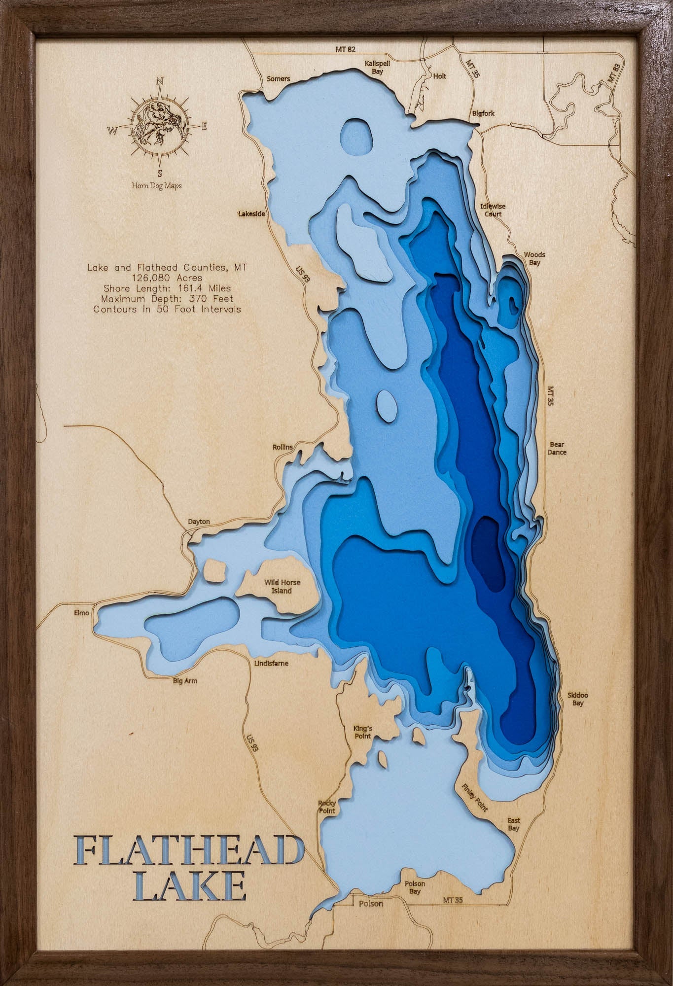Flathead Lake in Lake and Flathead Counties, Montana