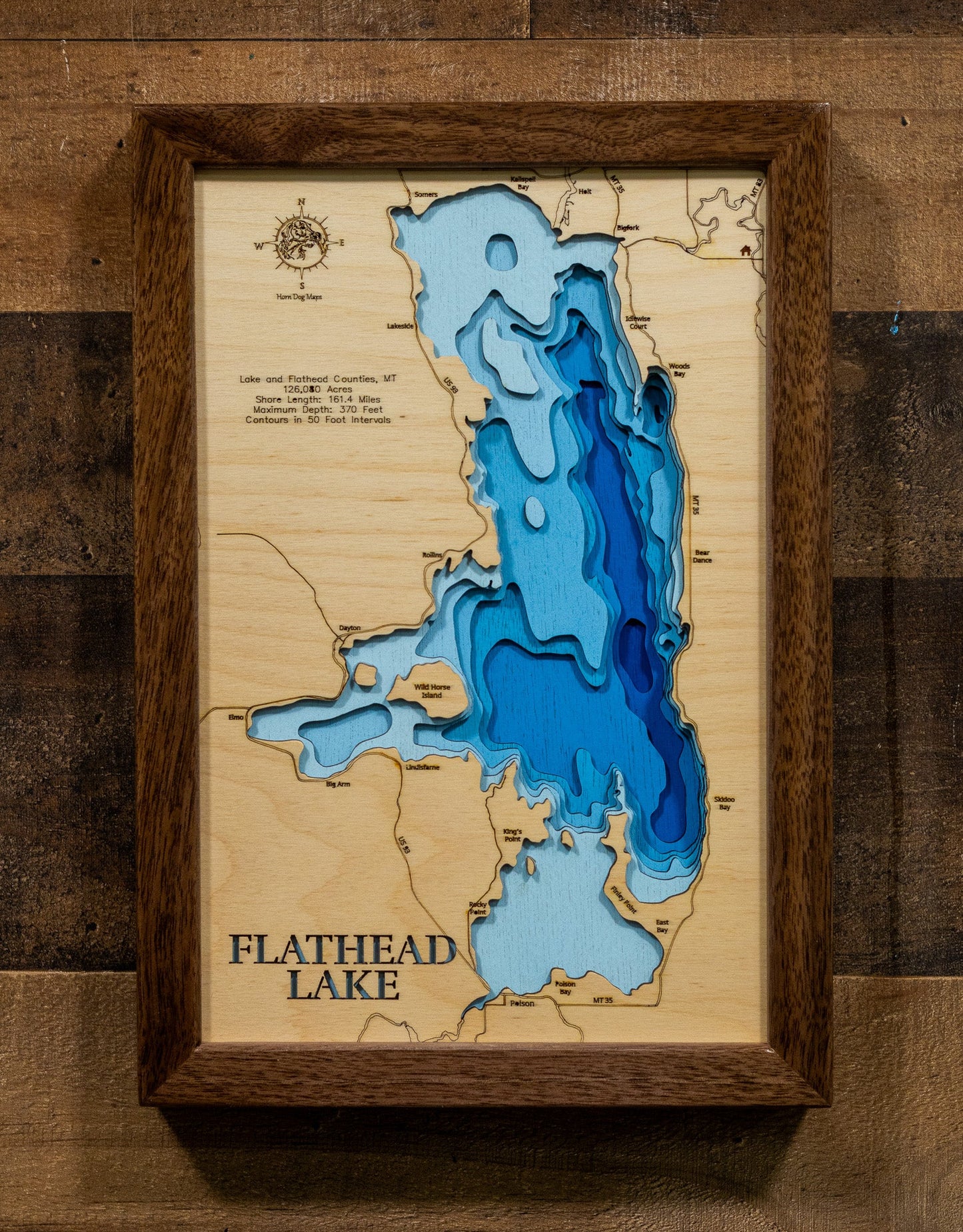 Flathead Lake in Lake and Flathead Counties, Montana