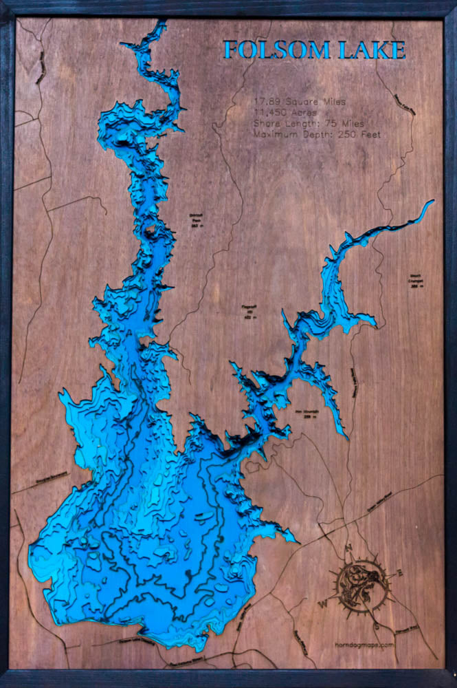 Folsom Lake in El Dorado, Placer, and Sacramento Counties, California