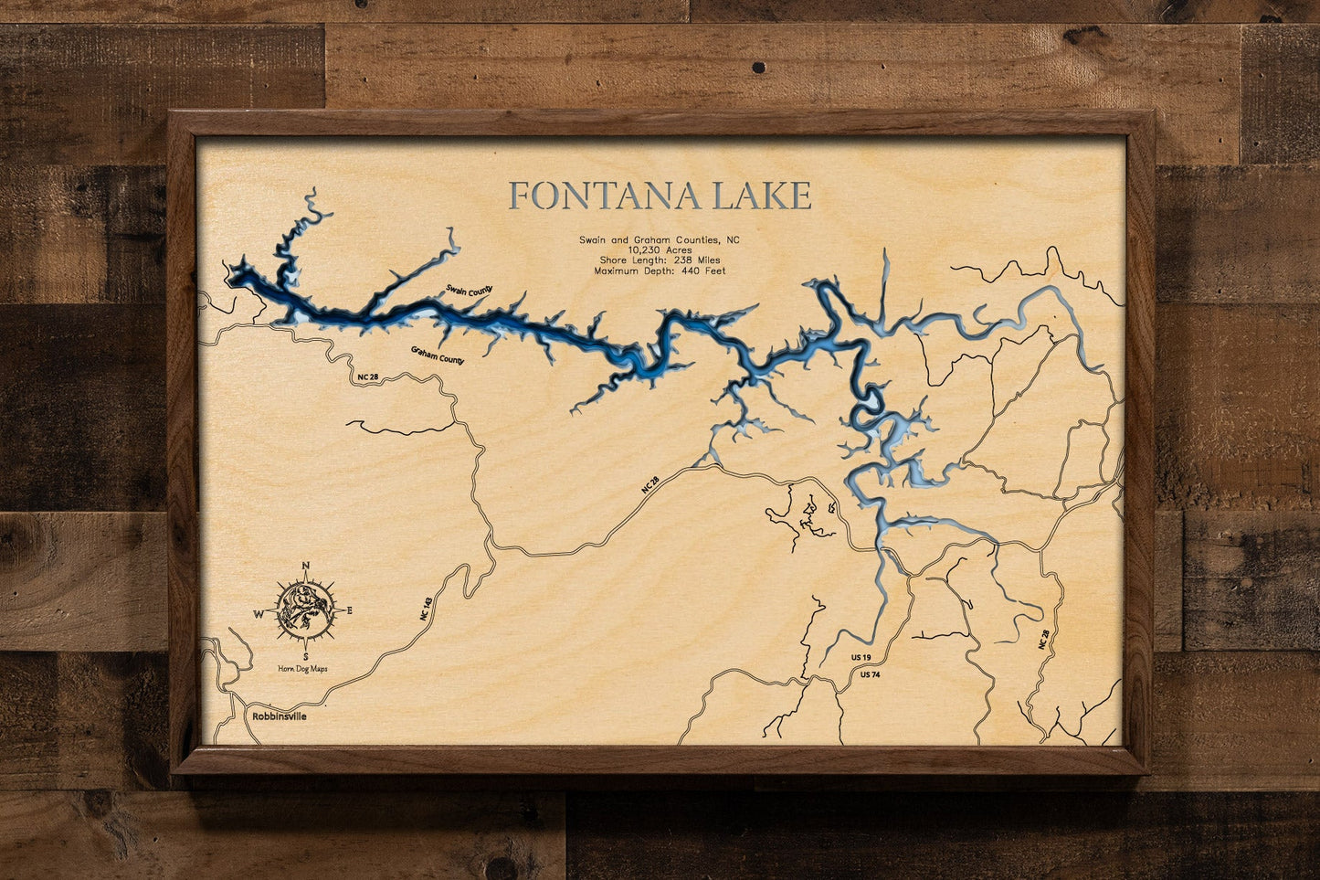 Fontana Lake in North Carolina