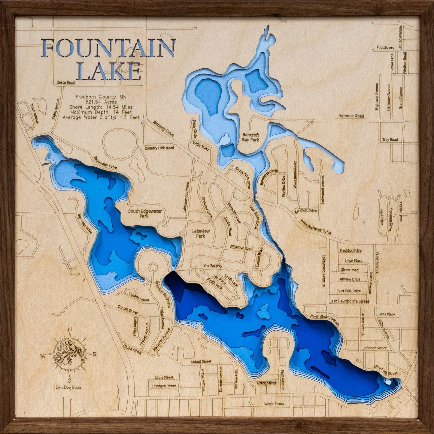 Fountain Lake in Freeborn County, Minnesota