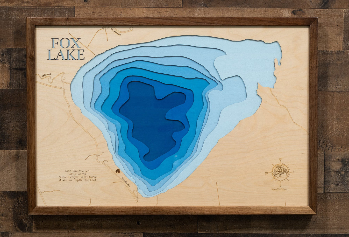 Fox Lake in Rice County, Minnesota