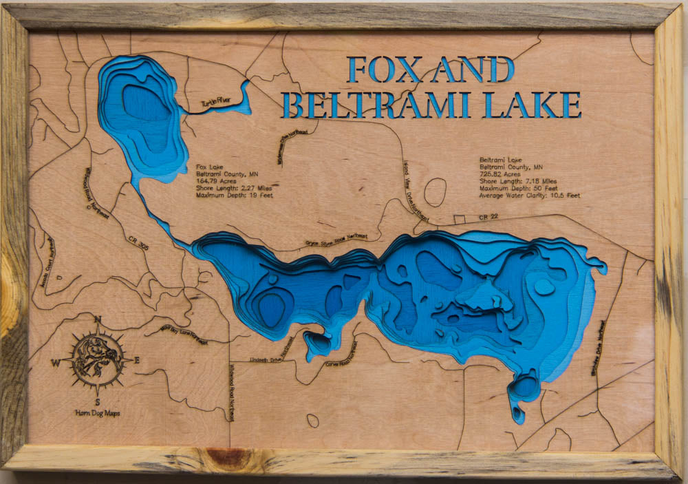 Fox and Beltrami Lakes in Beltrami County, Minnesota