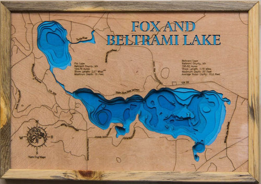 Fox and Beltrami Lakes in Beltrami County, Minnesota