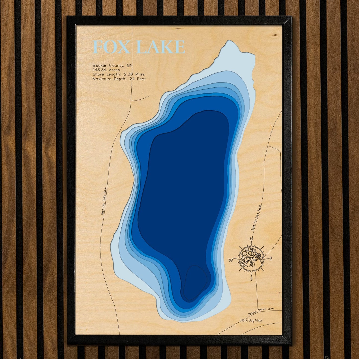 Fox Lake in Becker County, Minnesota
