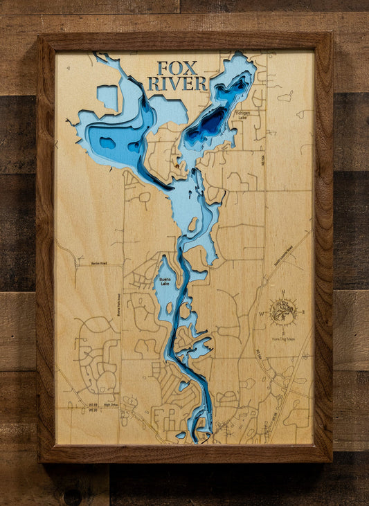 Fox River from Lake Tichigan to Waterford Dam, Racine County, Wisconsin