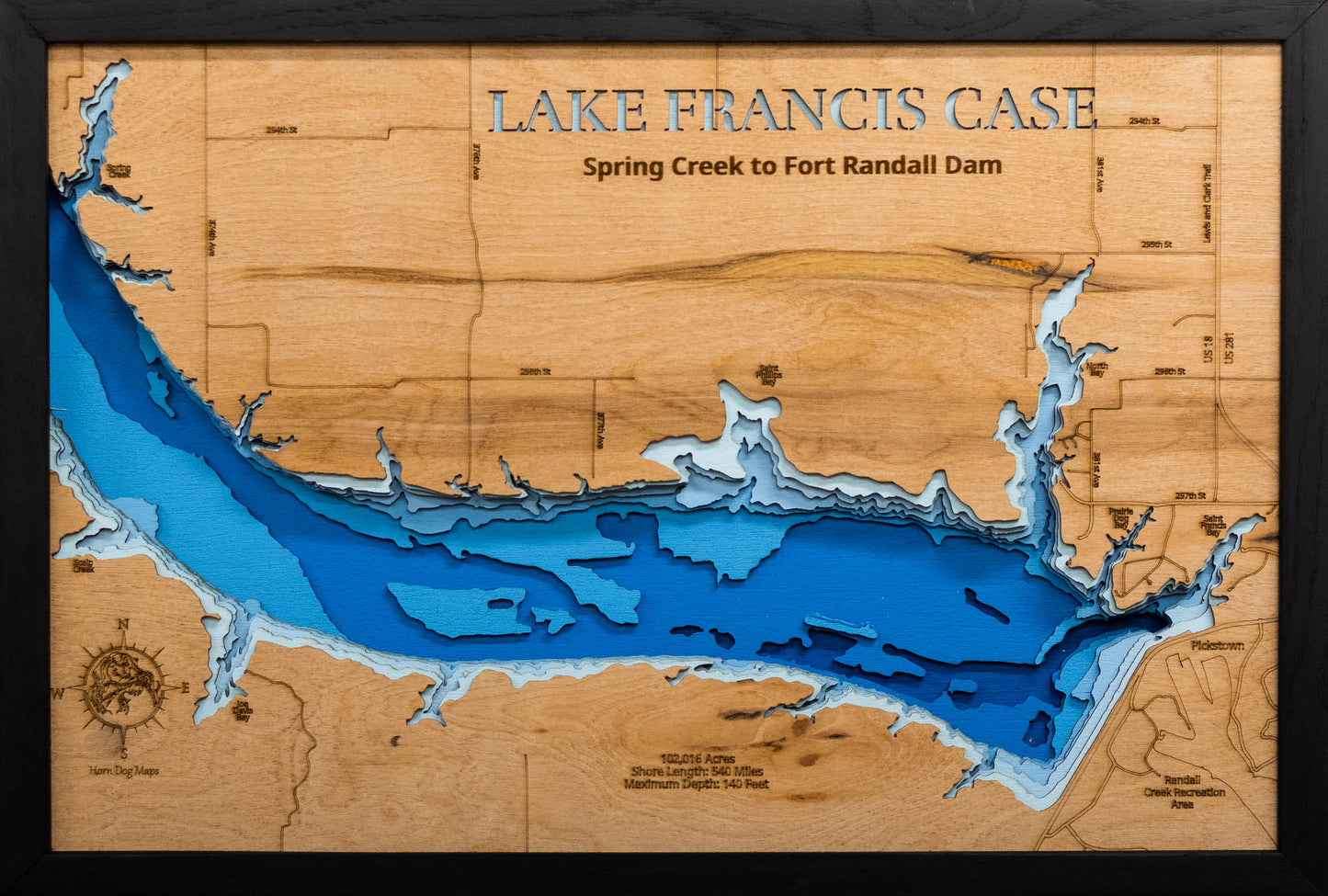 Lake Francis Case from Spring Creek to Fort Randall Dam, South Dakota