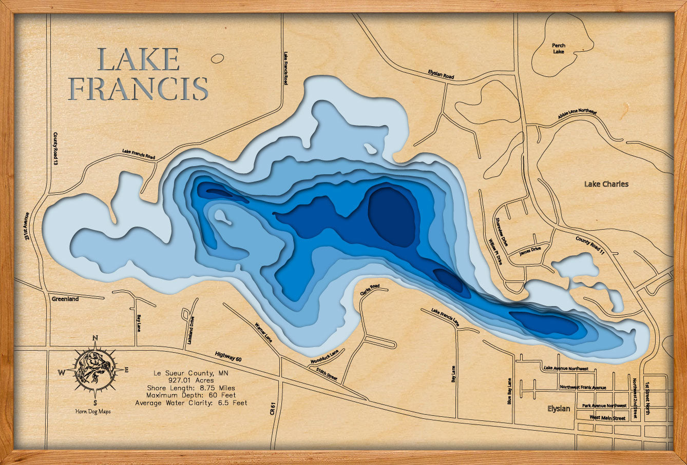 Lake Francis in Le Sueur County, Minnesota