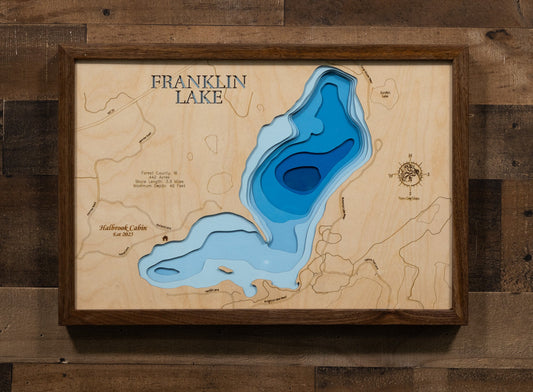 Franklin Lake in Forest County, Wisconsin