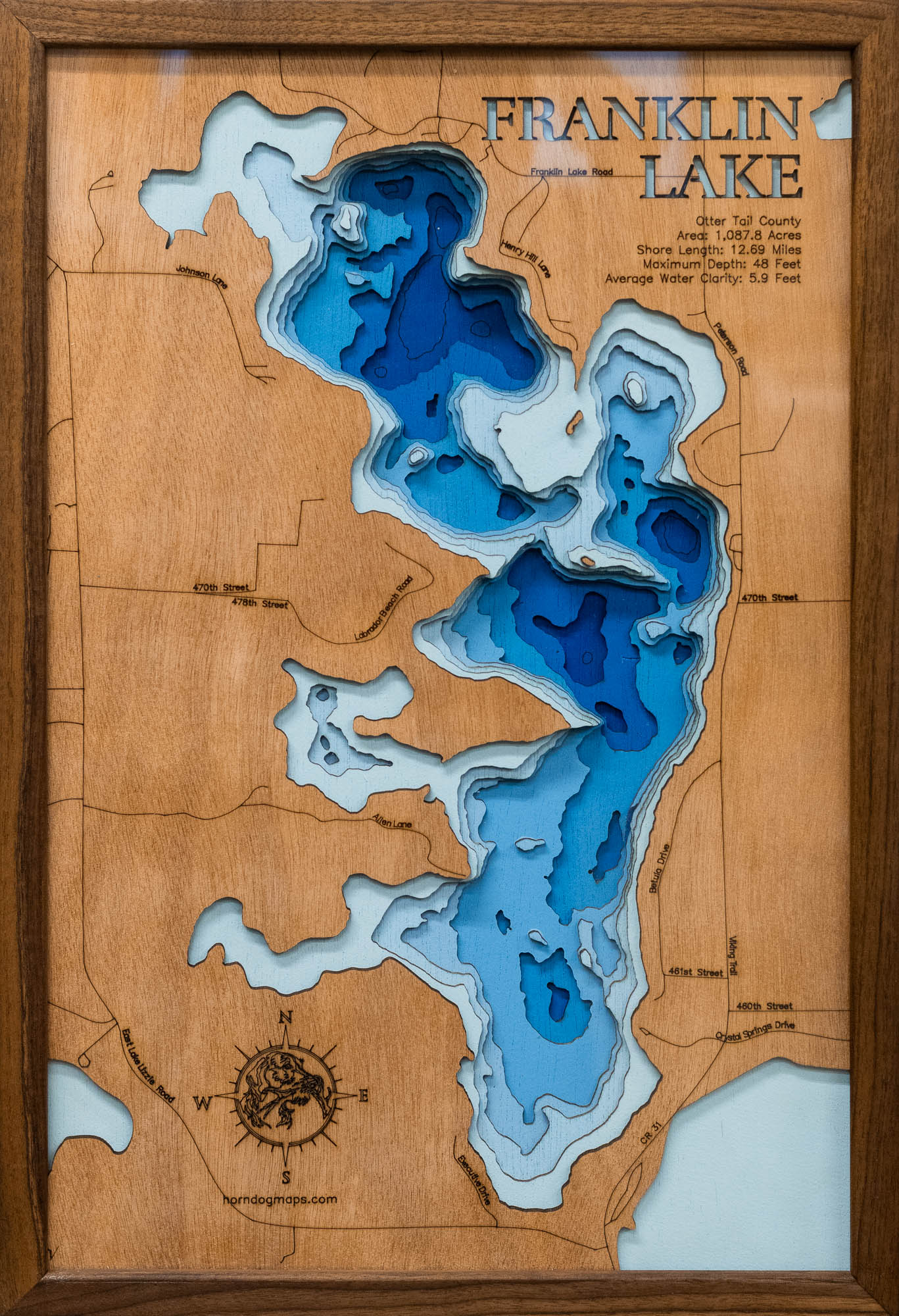 Franklin Lake in Otter Tail County, Minnesota