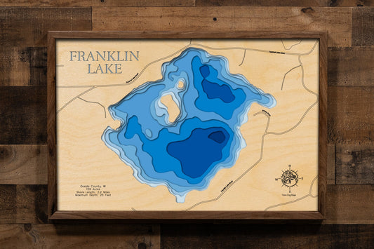 Franklin Lake in Oneida County, Wisconsin