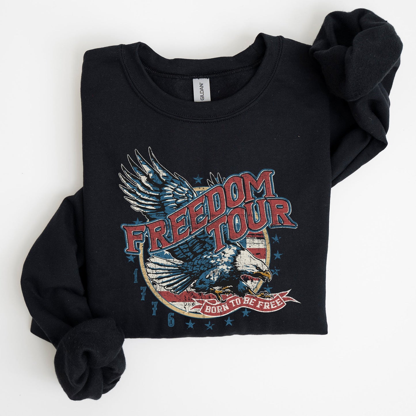 Freedom Tour America 1776 Flag Fighter Jets Patriotic Heritage Edition Sweatshirt