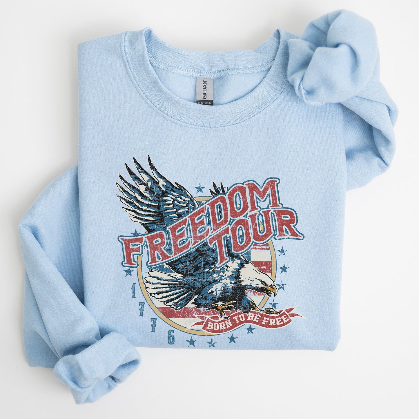 Freedom Tour America 1776 Flag Fighter Jets Patriotic Heritage Edition Sweatshirt
