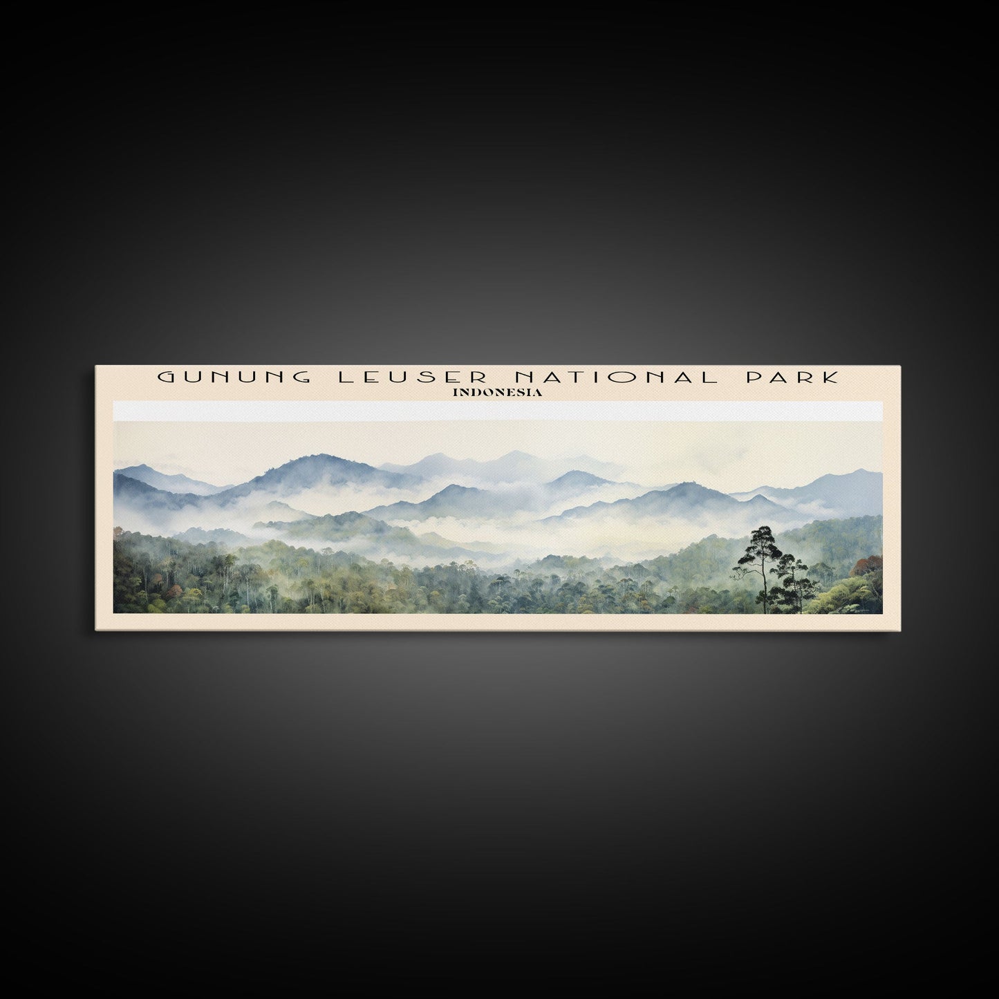 Gunung Leuser National Park Wall Art Travel Poster Print, Gift For Travel Lover, Vacation Gift, COUNTRY Wall Art, Home Decor, Original Art