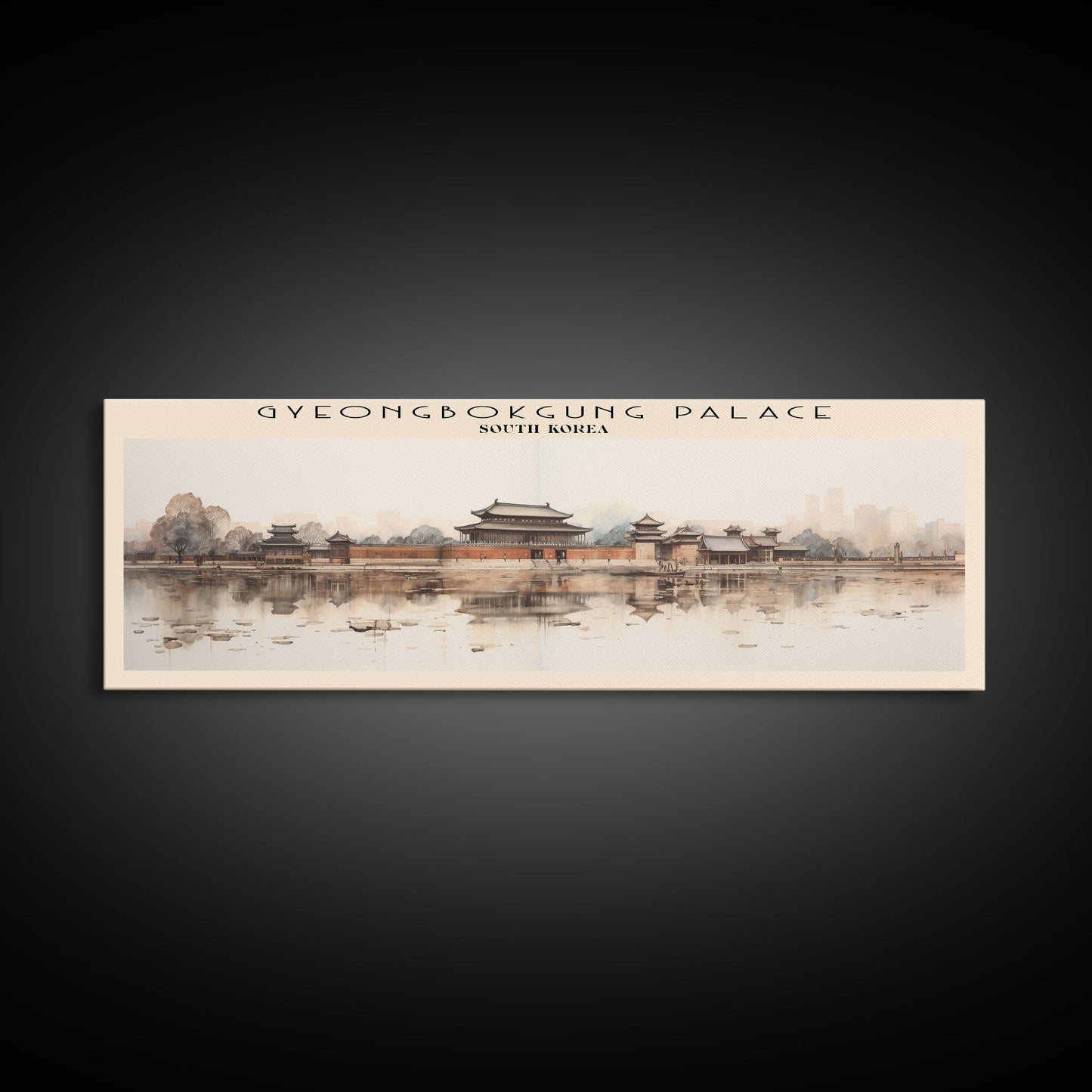 Gyeongbokgung Palace Travel Print Wall Art, Travel Poster Print, Retro Style COUNTRY Home Decor, Wall Hanging, Travel Gift Idea, Unique Metal Art