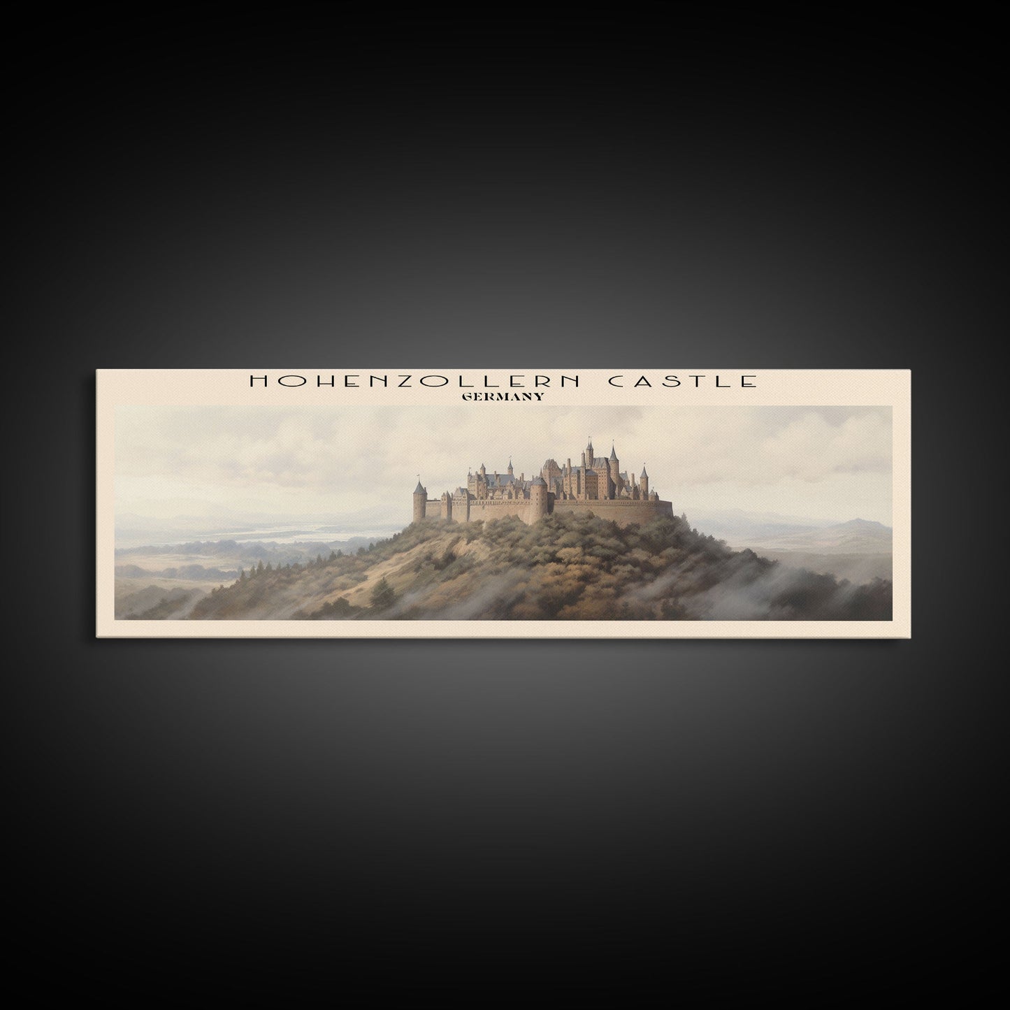 Hohenzollern Castle Travel Print Wall Art, Travel Poster Print, Retro Style COUNTRY Home Decor, Wall Hanging, Travel Gift Idea, Unique Metal Art