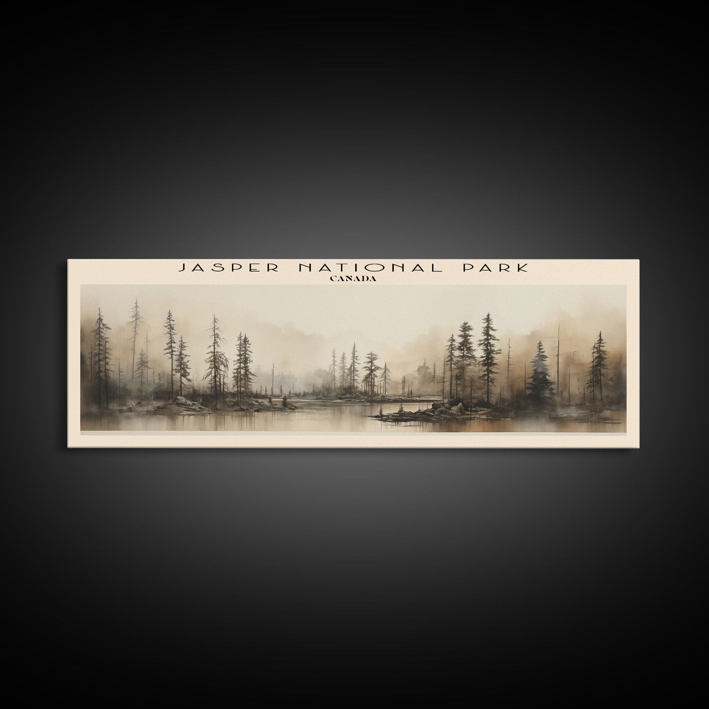 Jasper National Park Travel Print Wall Art, Travel Poster Print, Retro Style COUNTRY Home Decor, Wall Hanging, Travel Gift Idea, Unique Metal Art